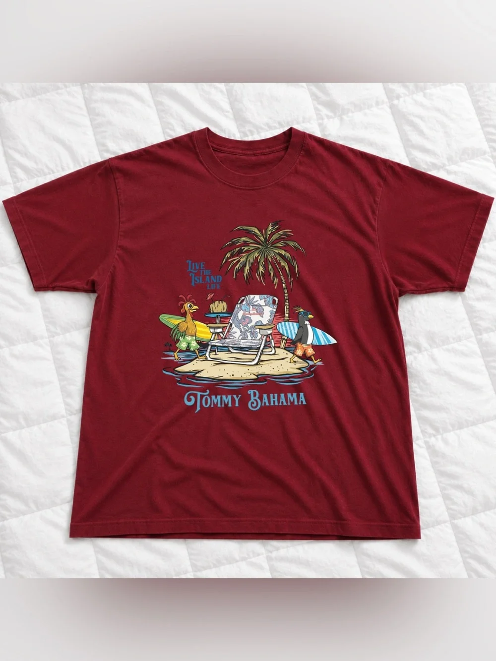 Men's Tom my Bahama T-Shirt Size Chart - Unisex Vintage For Summer